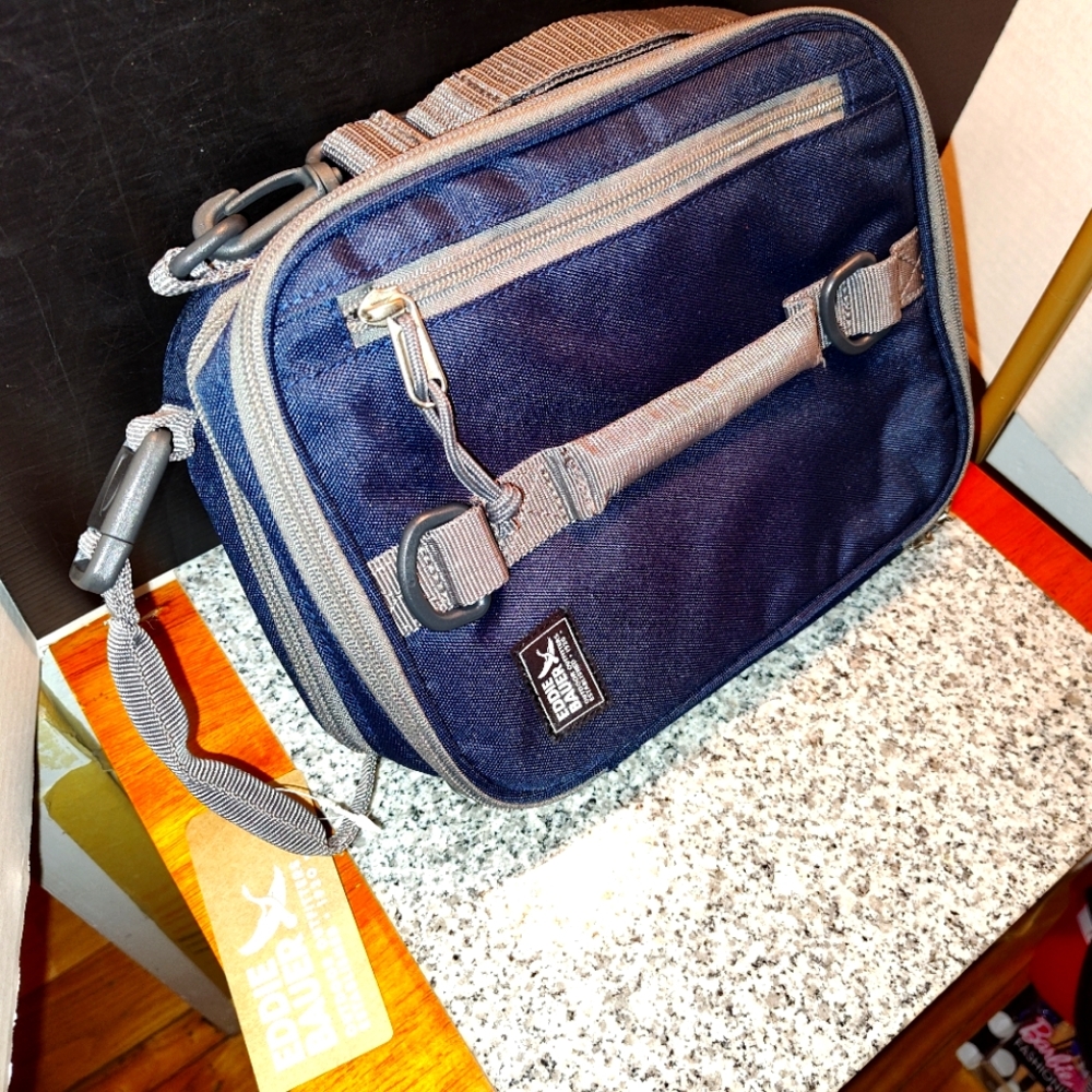 Insulated Lunch Box Cooler Bag For School Travel Work. Eddie Bauer. New w/Tags.